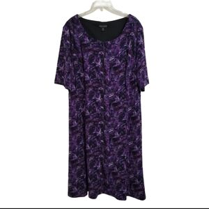 Connected Apparel   Women's 22W   Dress   Purple, Blue, Multicolor